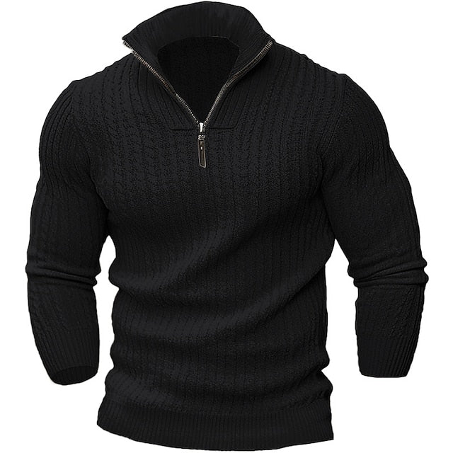 THOMAS - Modieuze trui met rits voor heren (Italiaans design)