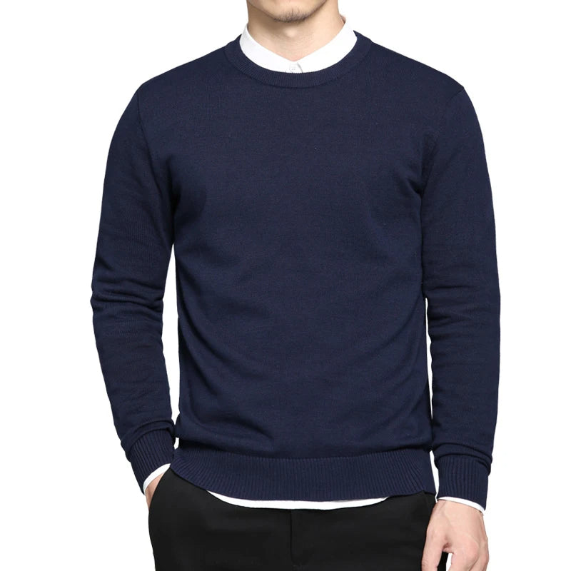 Gilroy - Katoenen Pullover Sweater met O-hals voor heren