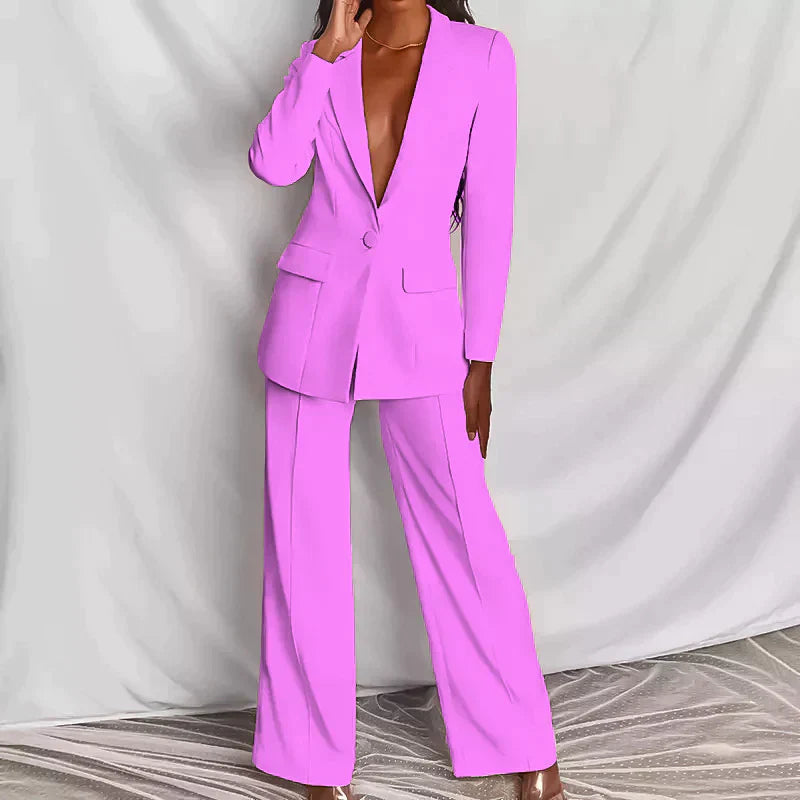 MARIE - Elegant ensemble bestaande uit een geraffineerde blazer en een elegante broek
