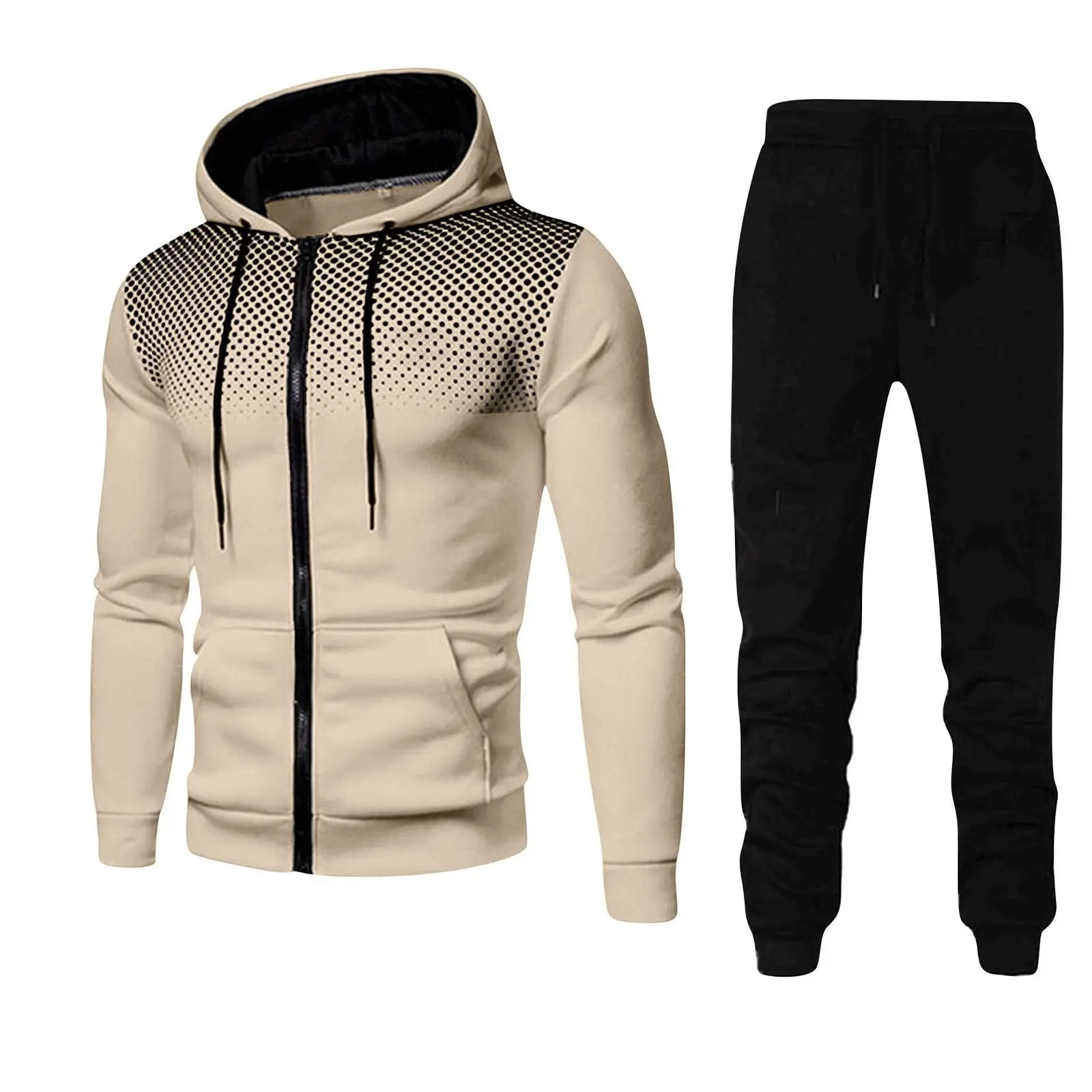 Cormac - Sweatshirt & Sweatbroek Set met Ritssluiting voor Casual Fitness en Sport