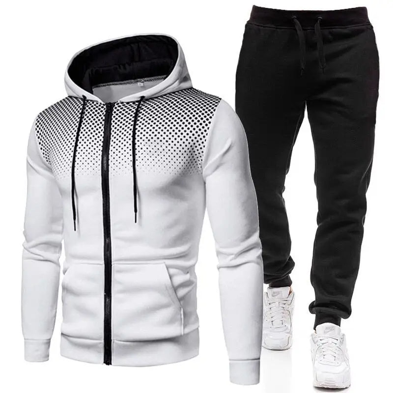 Cormac - Sweatshirt & Sweatbroek Set met Ritssluiting voor Casual Fitness en Sport