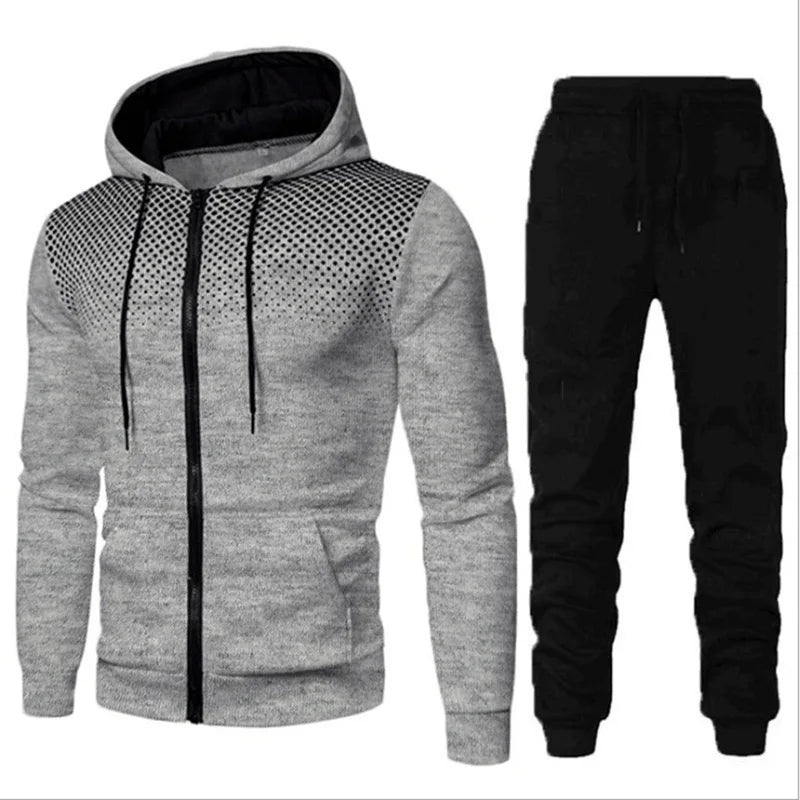 Cormac - Sweatshirt & Sweatbroek Set met Ritssluiting voor Casual Fitness en Sport