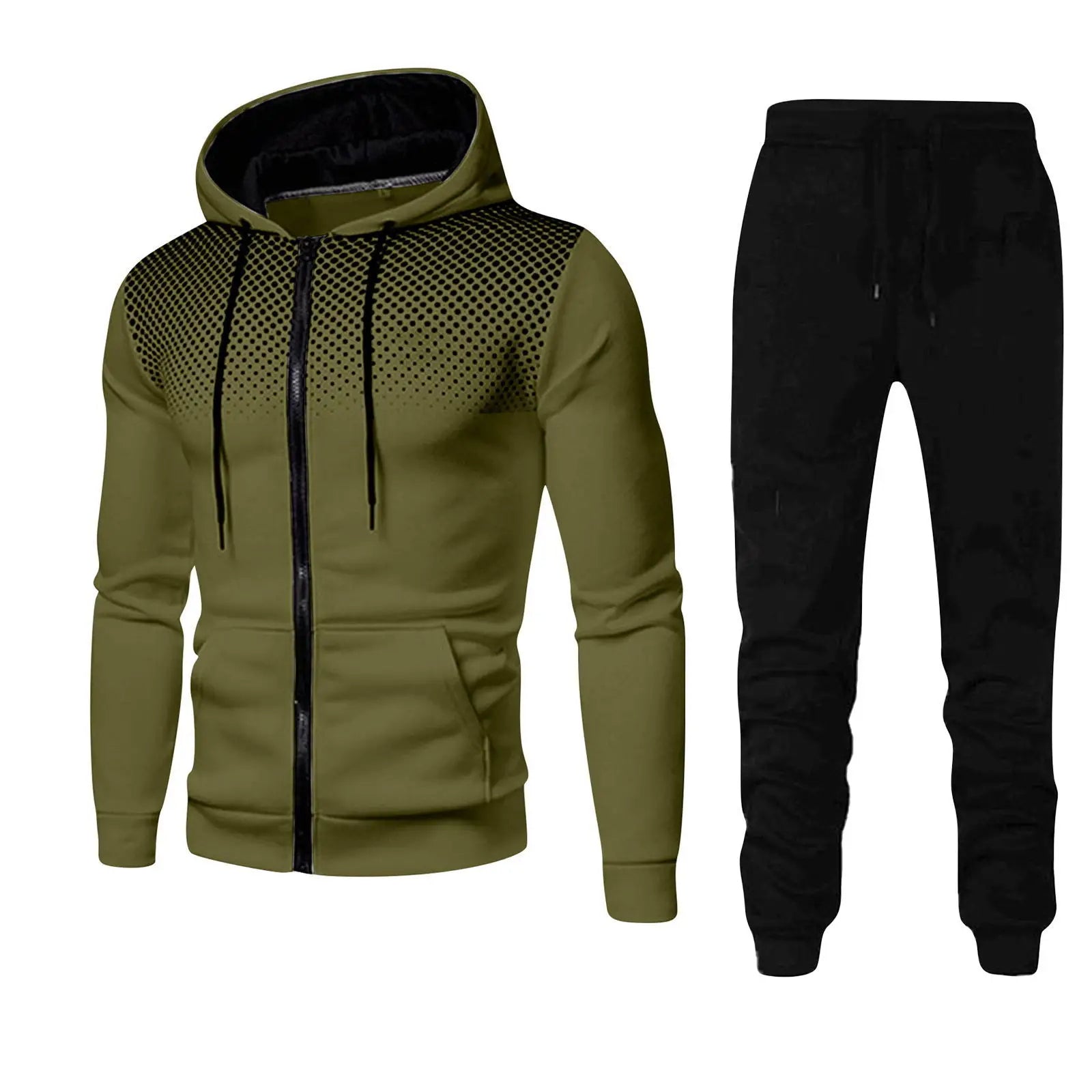 Cormac - Sweatshirt & Sweatbroek Set met Ritssluiting voor Casual Fitness en Sport