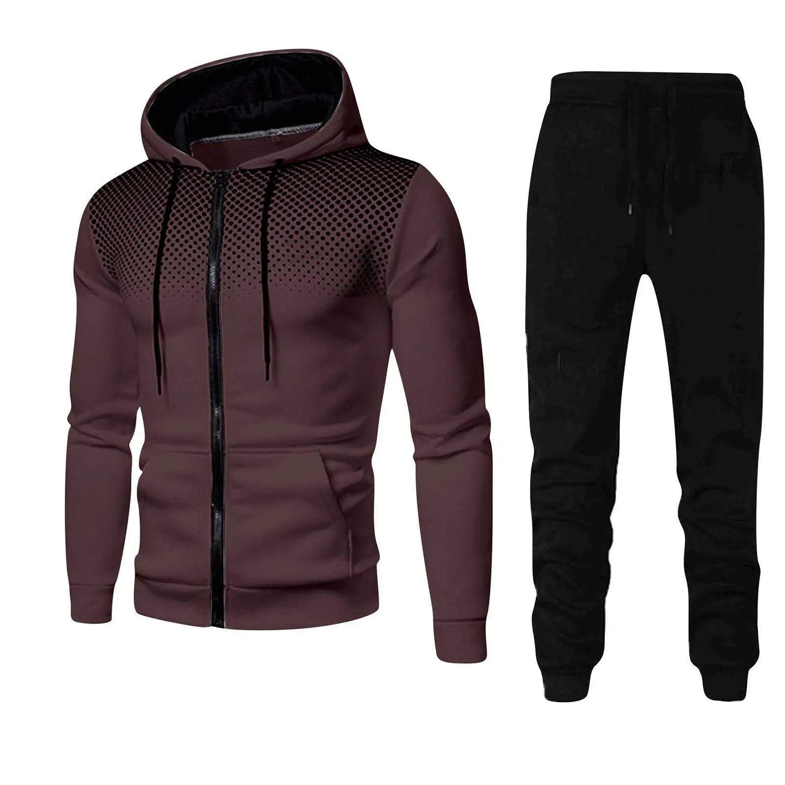 Cormac - Sweatshirt & Sweatbroek Set met Ritssluiting voor Casual Fitness en Sport