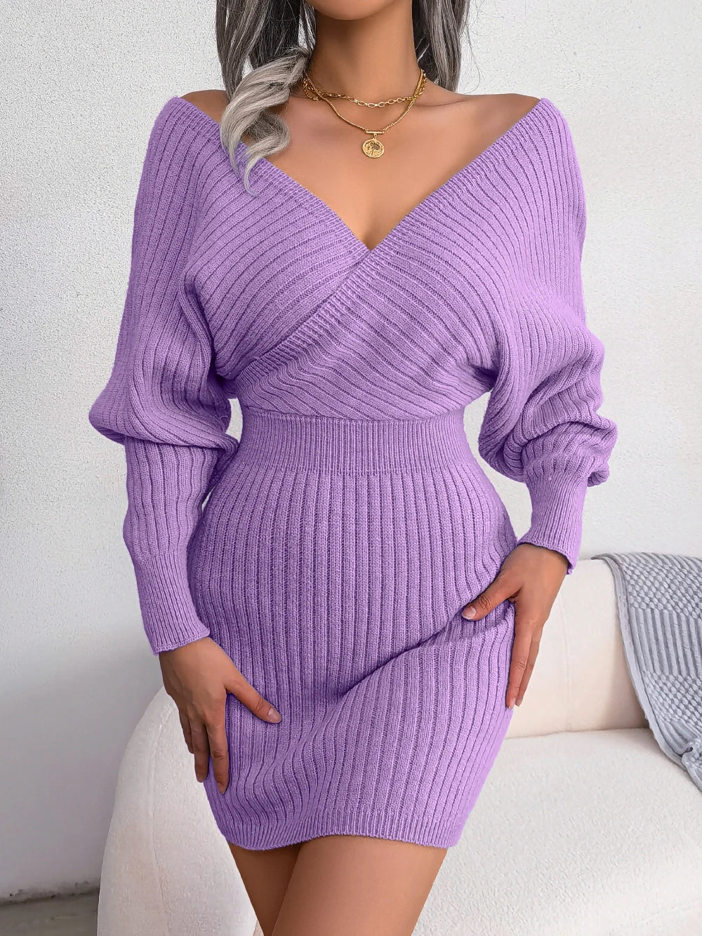 Maris - Trendy Bodycon Sweater Jurken voor Vrouwen