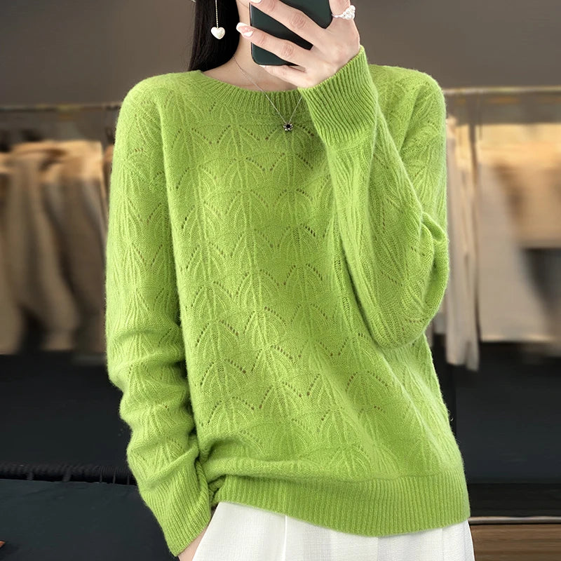 Winika - Luxe Merino Wol Pullover met O-hals