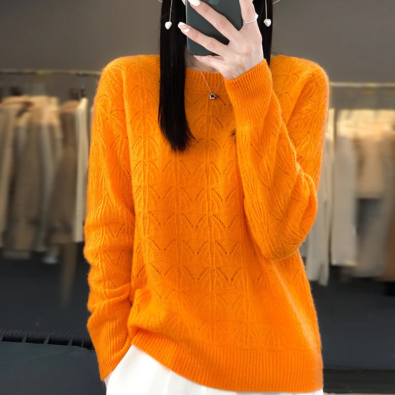 Winika - Luxe Merino Wol Pullover met O-hals