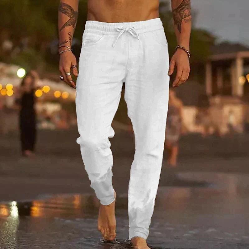 HANS - Relaxte linnen broek voor heren