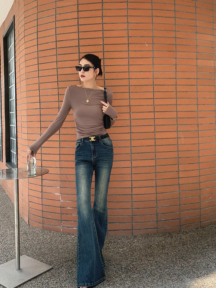 CAROLINE - Boot Cut High Waist Flare Jeans voor Dames