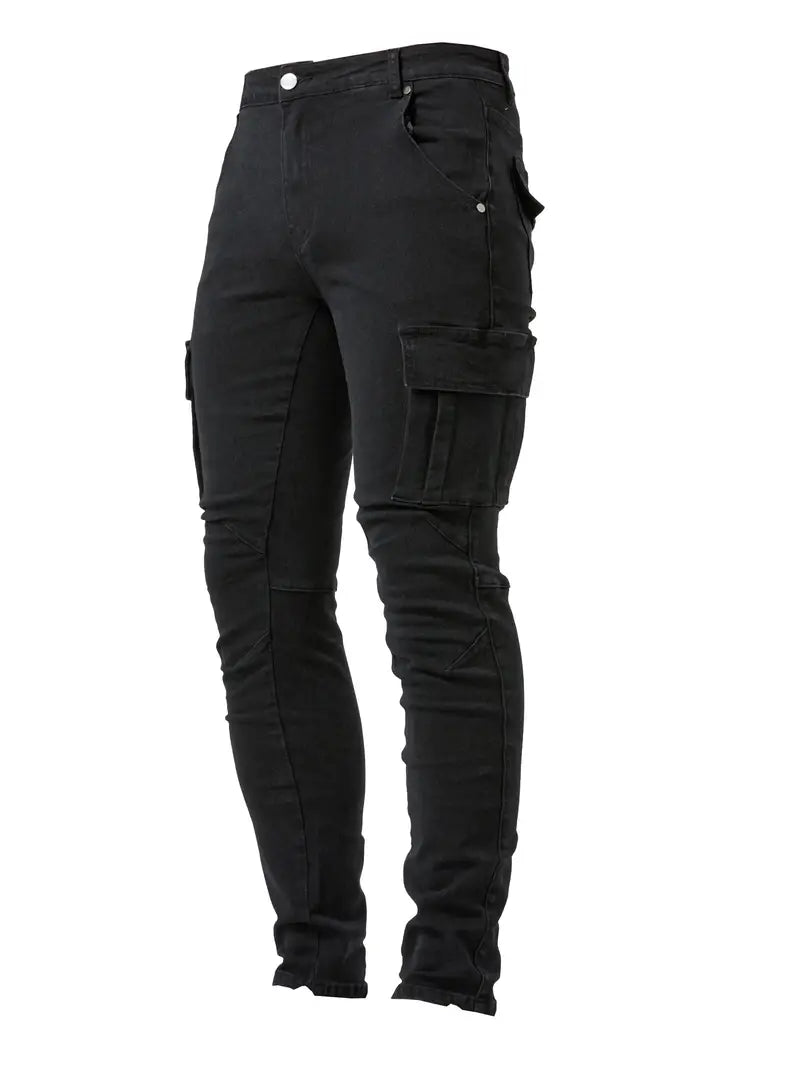 JELLE - Heren Stretch Cargo Jeans
