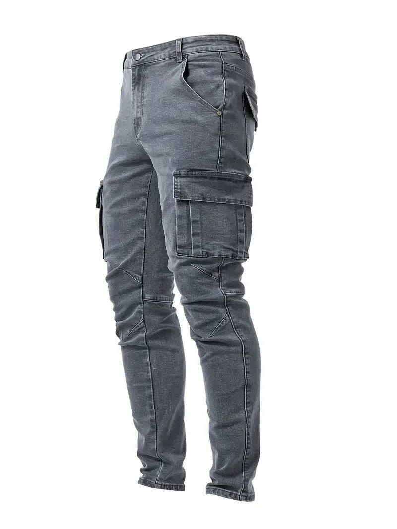 JELLE - Heren Stretch Cargo Jeans