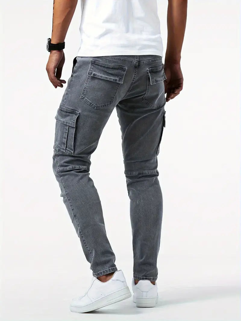 JELLE - Heren Stretch Cargo Jeans