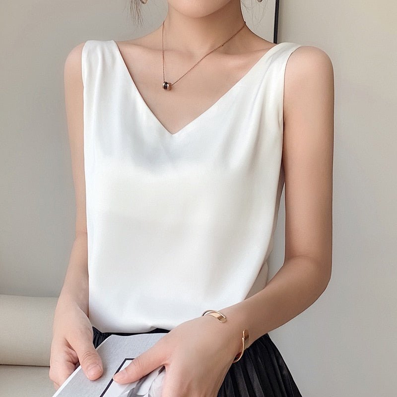 SOPHIE - Elegante zijdeachtige tanktop voor dames