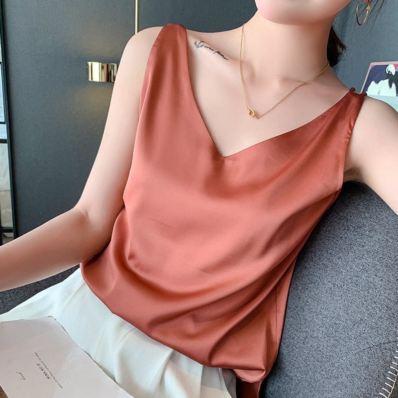 SOPHIE - Elegante zijdeachtige tanktop voor dames