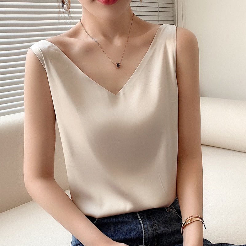 SOPHIE - Elegante zijdeachtige tanktop voor dames