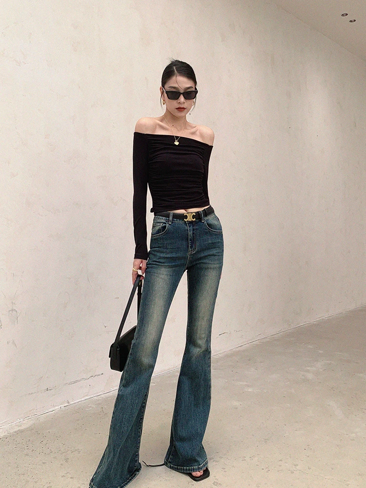 CAROLINE - Boot Cut High Waist Flare Jeans voor Dames