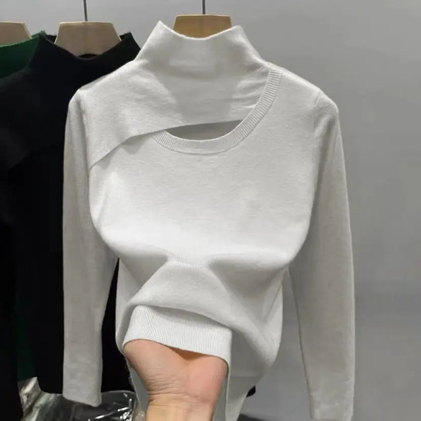Gwendolyn - Elegante Sweater met Halve Hoogte Kraag