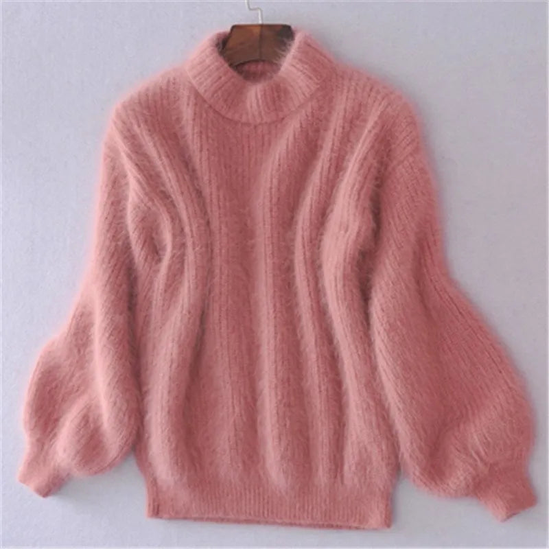 ROSA - Vintage trui in Angora-stijl: losjes gebreid en eenvoudig