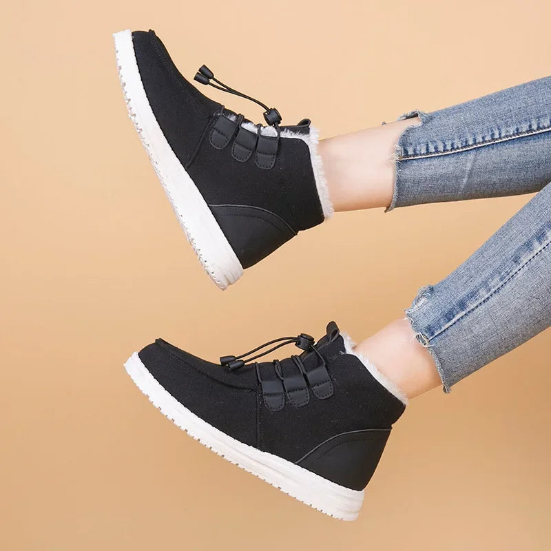 Etta - Geïsoleerde Middenbuidelschoenen met Elastische Band voor Vrouwen
