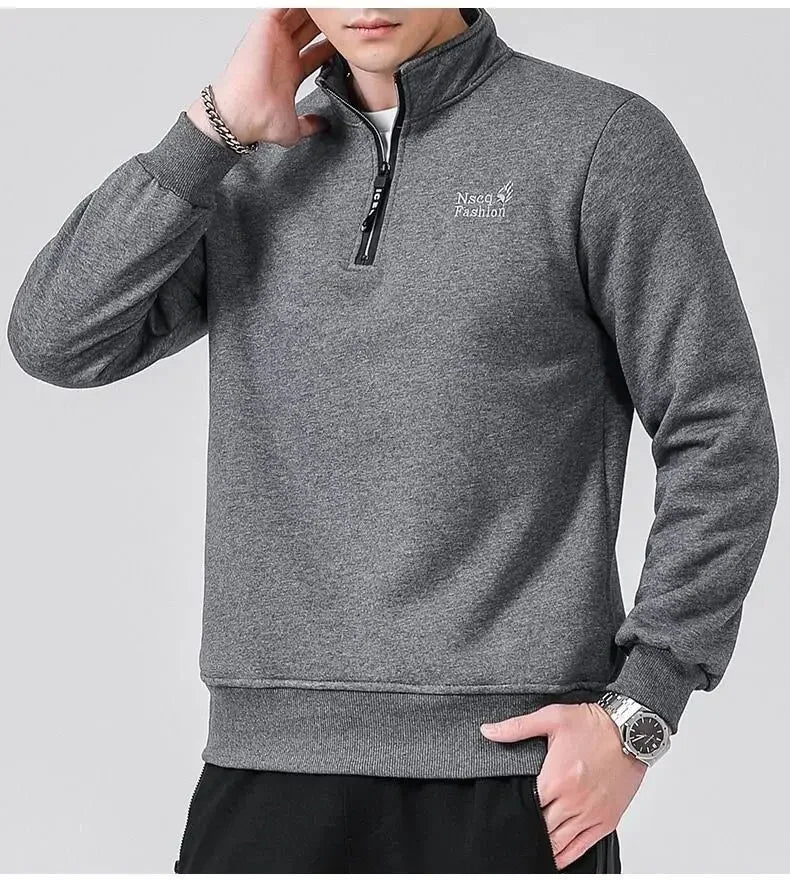 Zygmunt - Heren fleece gevoerd winter sweatshirt