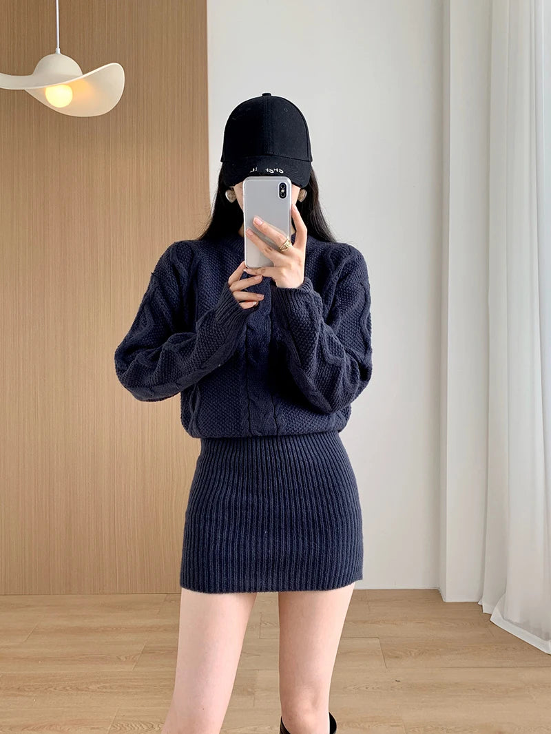 Celestia - Bodycon jurk met ribboord voor dames