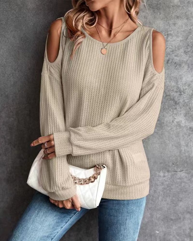 VALENTINA - Klassiek Off-Shoulder Shirt