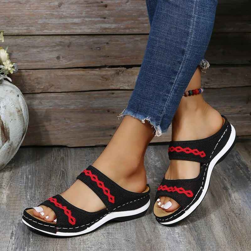 MIA - Orthopedische leren sandalen met uniek design