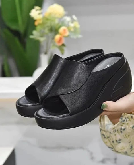 SUZANNE - Strandslippers met platform voor dames