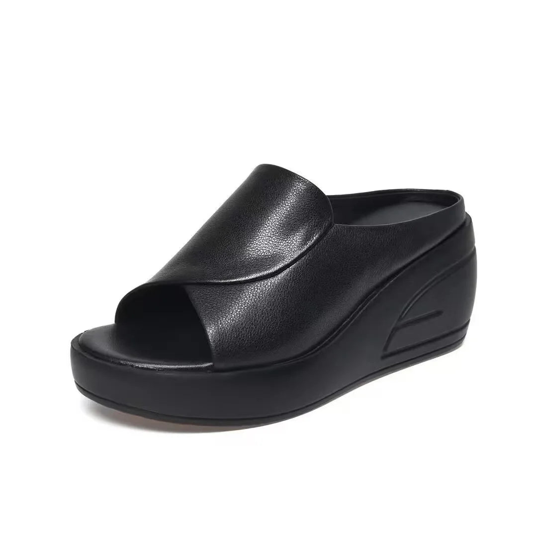 SUZANNE - Strandslippers met platform voor dames