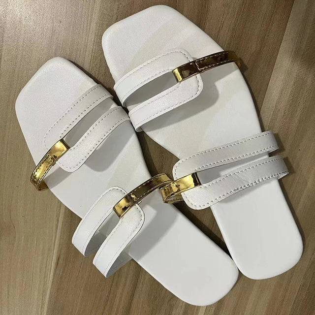 WILLEMINA - zomer platte slippers voor dames