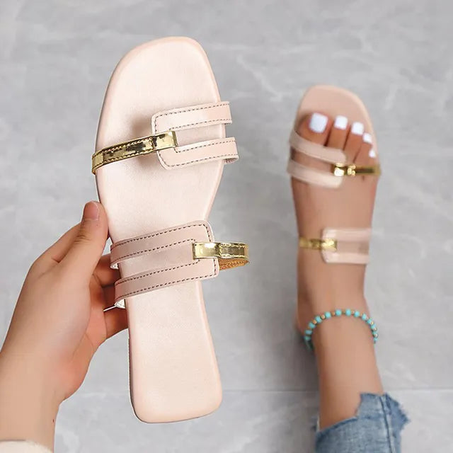 WILLEMINA - zomer platte slippers voor dames