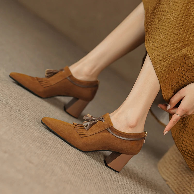 Yelena - Spring Women's Chunky Heel Pumps