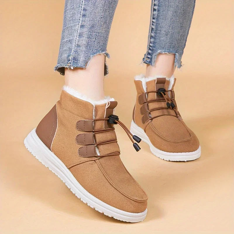 Etta - Geïsoleerde Middenbuidelschoenen met Elastische Band voor Vrouwen