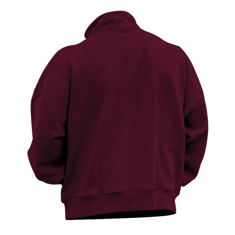 Rudyard - Heren Pullover Winter Fluweel Half-Zip
