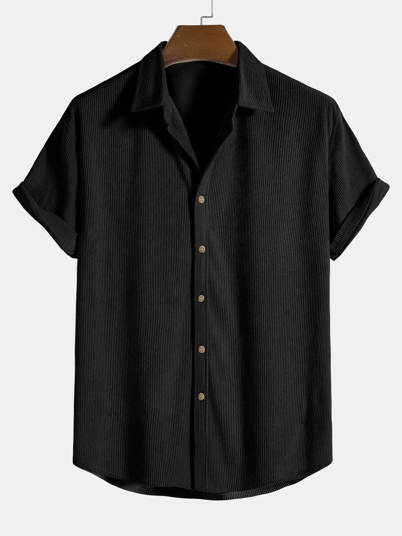 HOLGER - Lichtgewicht zomershirt gemaakt van corduroy stof