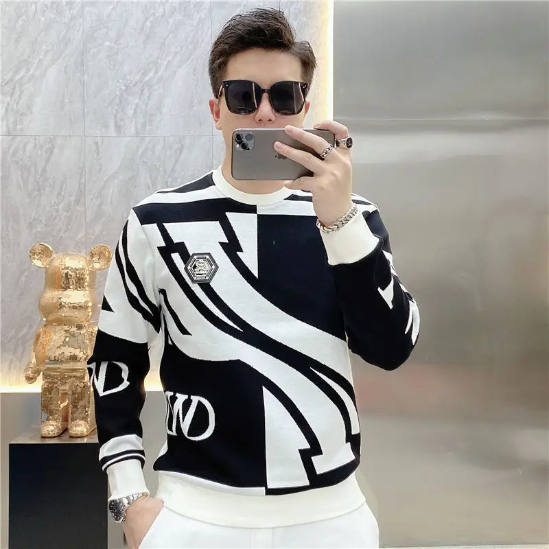 Craig - Trendy heren Sweatshirt met O-hals