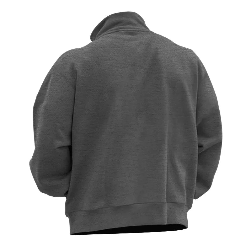 Rudyard - Heren Pullover Winter Fluweel Half-Zip