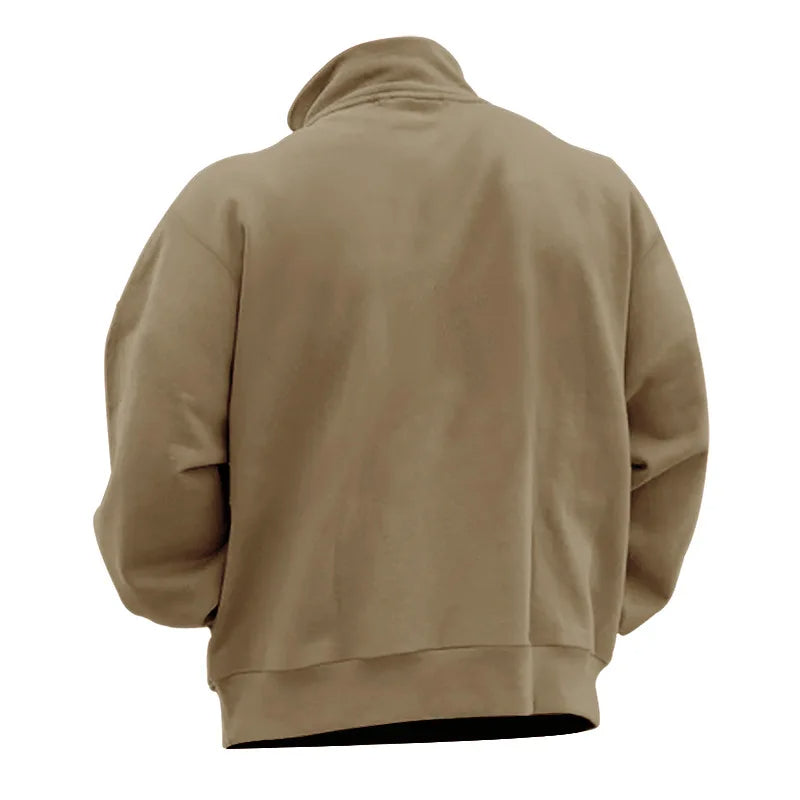 Rudyard - Heren Pullover Winter Fluweel Half-Zip