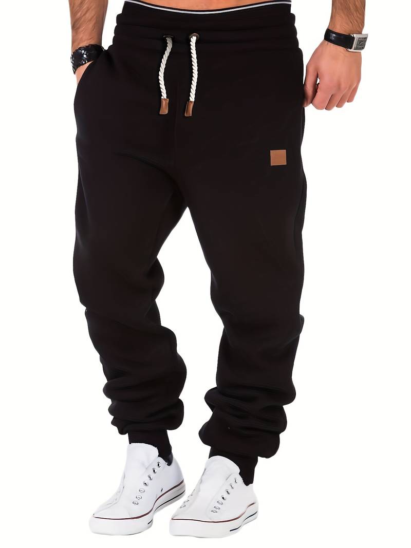 STEFAN -  Relaxte, nonchalante broek met vetersluiting