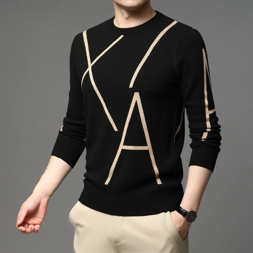 Vitalik - 2024 Designer Gebreide Wollen Pullover