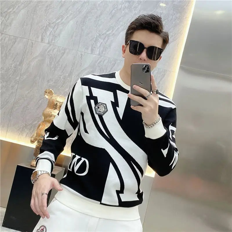 Craig - Trendy heren Sweatshirt met O-hals