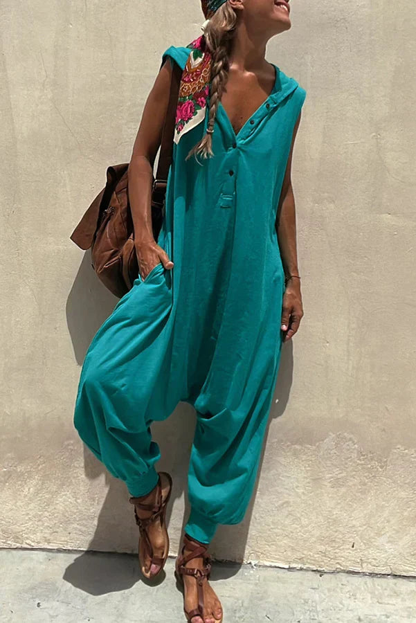 BRIGIT - Chique jumpsuit met knopen