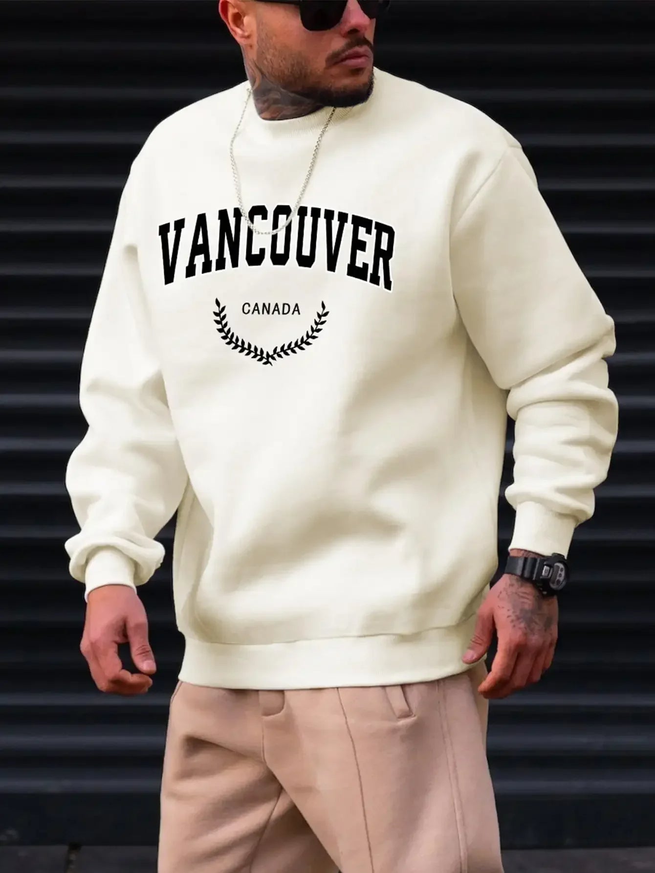 Orion - Vancouver Blad Ontwerp Heren Sweatshirt