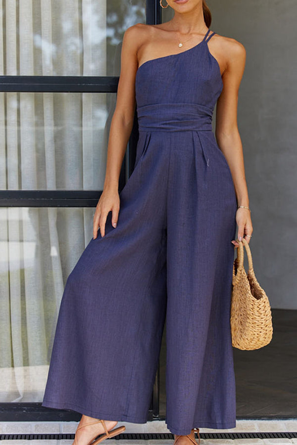 NORA - Stijlvolle One-Shoulder Jumpsuit