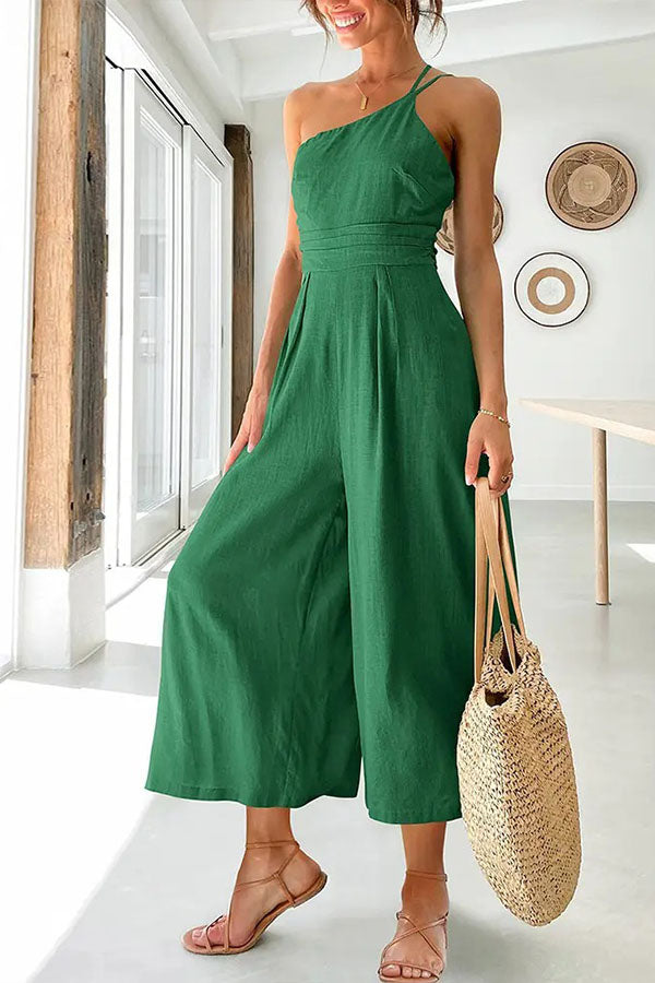 NORA - Stijlvolle One-Shoulder Jumpsuit
