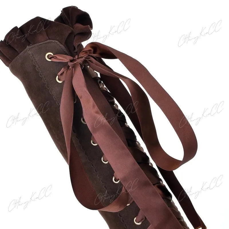 Salbi - Gothic Steampunk Dijbeenhoge Laarzen voor VrouwenSpecificaties