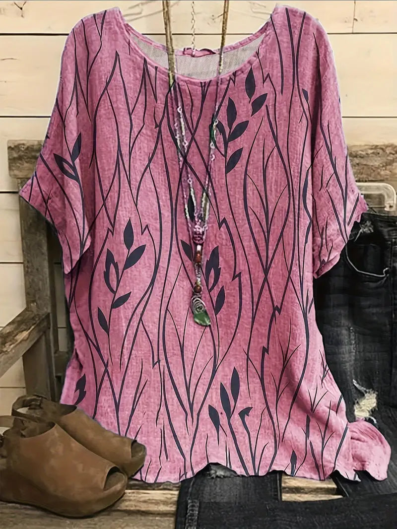 GERRIE - Plus size Fit T-shirt voor dames: premium stof, flatterend silhouet, ultiem comfort