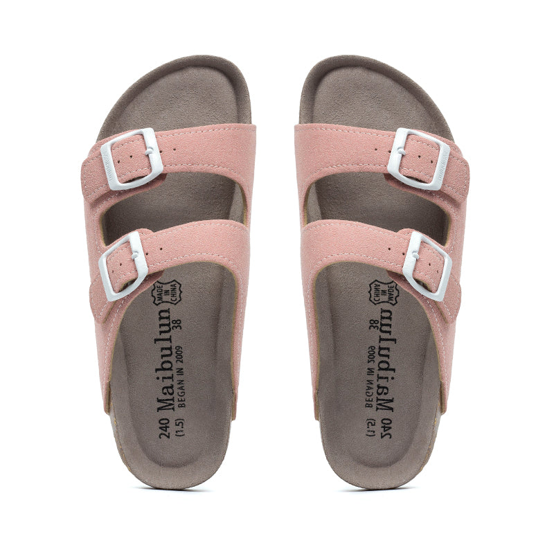 ARJAN - Heren Kurk Dubbele Gespslippers