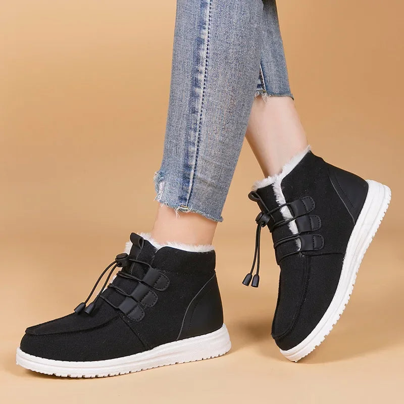 Etta - Geïsoleerde Middenbuidelschoenen met Elastische Band voor Vrouwen