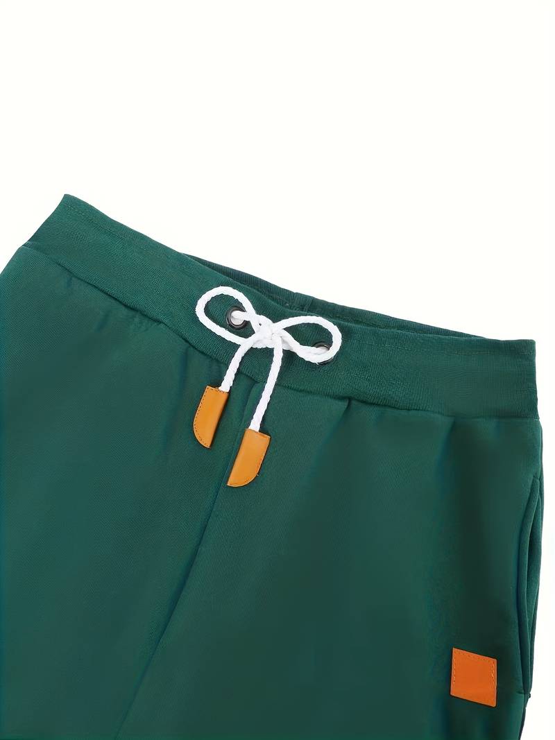 STEFAN -  Relaxte, nonchalante broek met vetersluiting